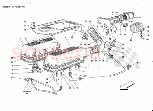 Part Diagram for Ferrari 164300