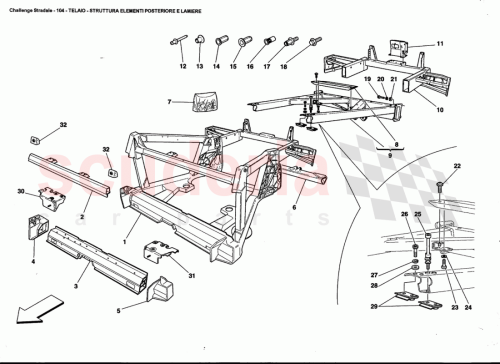 Part Diagram for Ferrari 68152200