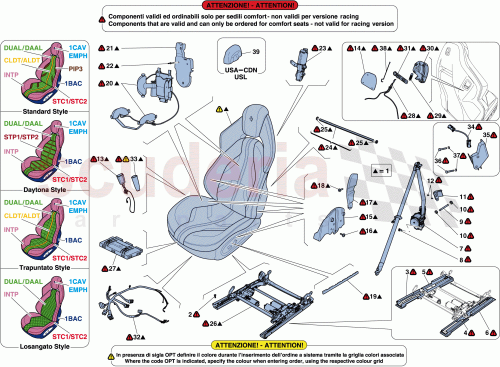 Part Diagram for Ferrari 88814500