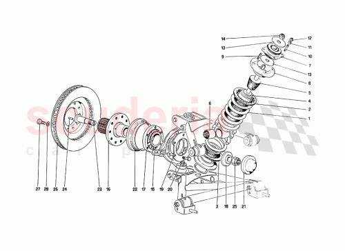Part Diagram for Ferrari 116358