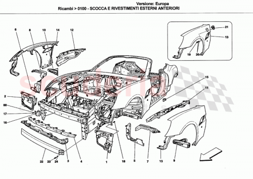 Part Diagram for Ferrari 80965211