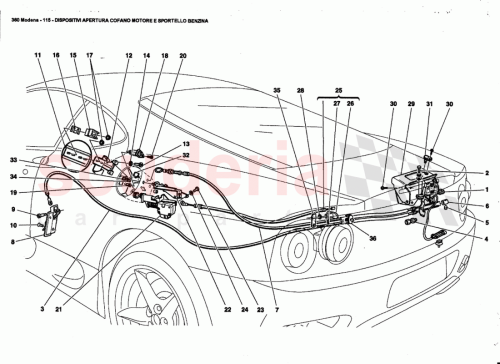 Part Diagram for Ferrari 177805