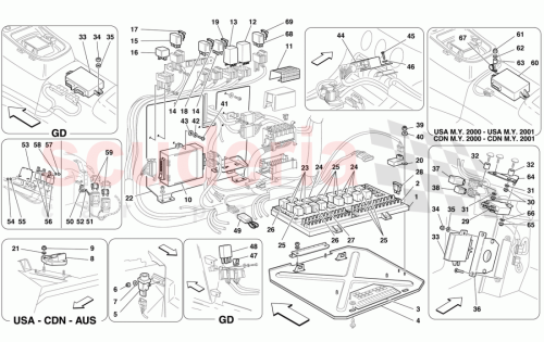 Part Diagram for Ferrari 63186100