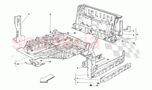 Part Diagram for Ferrari 63616000