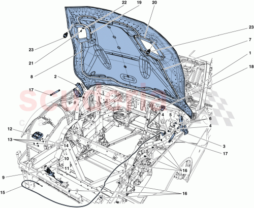 Part Diagram for Ferrari 85156400