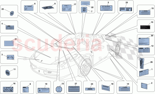 Part Diagram for Ferrari 273974