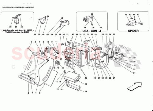 Part Diagram for Ferrari 174943