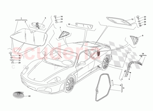 Part Diagram for Ferrari 65547300
