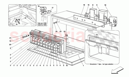 Part Diagram for Ferrari 151101