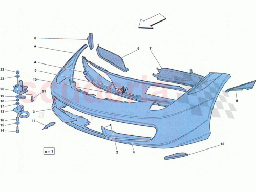 Part Diagram for Ferrari 82955600