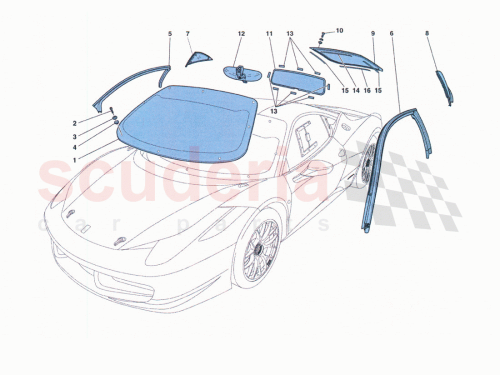 Part Diagram for Ferrari 83306000