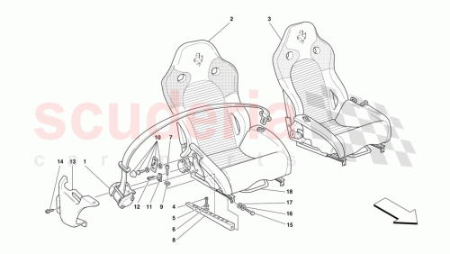 Part Diagram for Ferrari 64674300