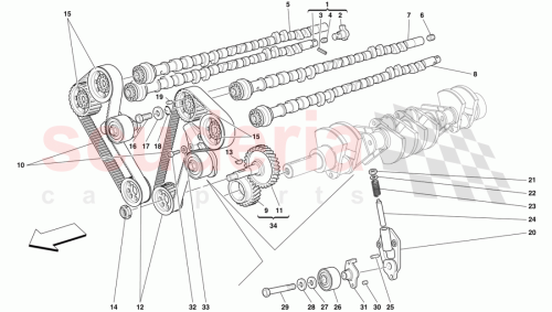 Part Diagram for Ferrari 155149