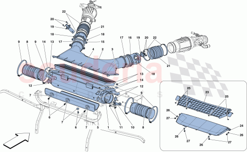 Part Diagram for Ferrari 87291700