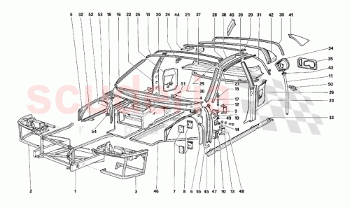 Part Diagram for Ferrari 63684700