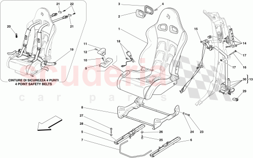 Part Diagram for Ferrari 69957300