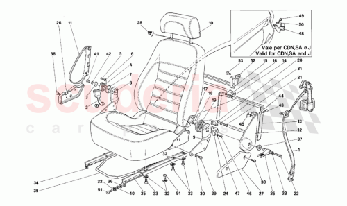 Part Diagram for Ferrari 64602200
