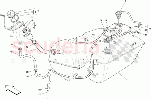 Part Diagram for Ferrari 252104