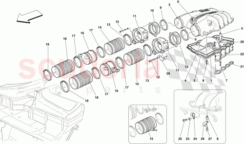 Part Diagram for Ferrari 322055