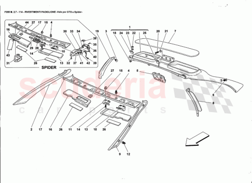 Part Diagram for Ferrari 64486400