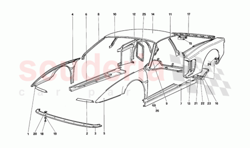Part Diagram for Ferrari 63068300