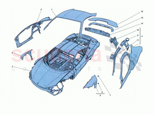 Part Diagram for Ferrari 83566500