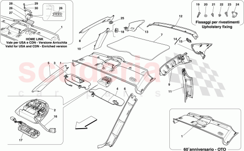Part Diagram for Ferrari 80534100