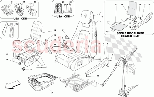 Part Diagram for Ferrari 67286400