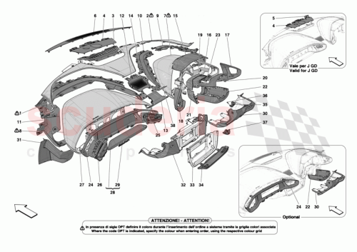 Part Diagram for Ferrari 968149