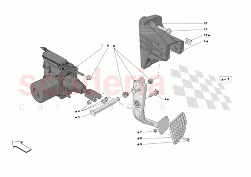 Part Diagram for Ferrari 945127