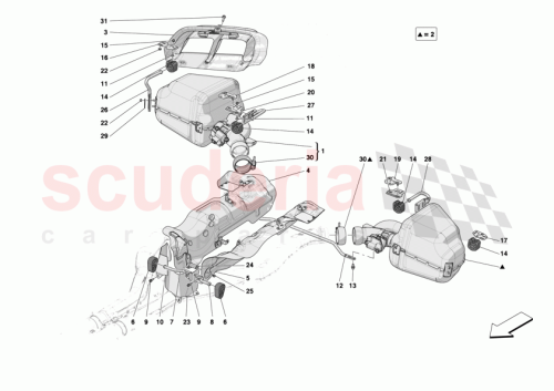 Part Diagram for Ferrari 55034130