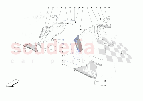 Part Diagram for Ferrari 961534