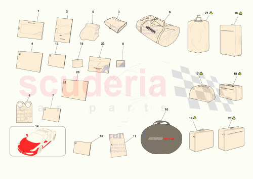 Part Diagram for Ferrari 943418