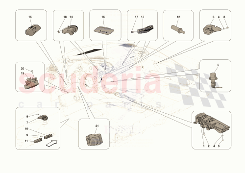 Part Diagram for Ferrari 981516