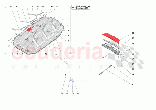 Part Diagram for Ferrari 825205