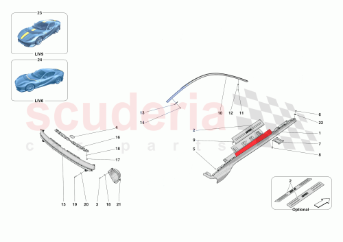 Part Diagram for Ferrari 070007797