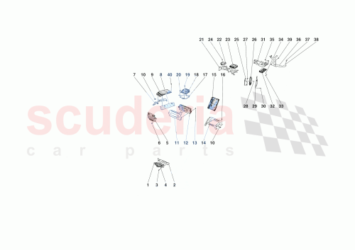 Part Diagram for Ferrari 965261