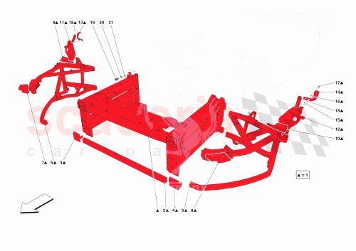Part Diagram for Ferrari 945287