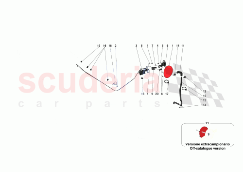 Part Diagram for Ferrari 980119