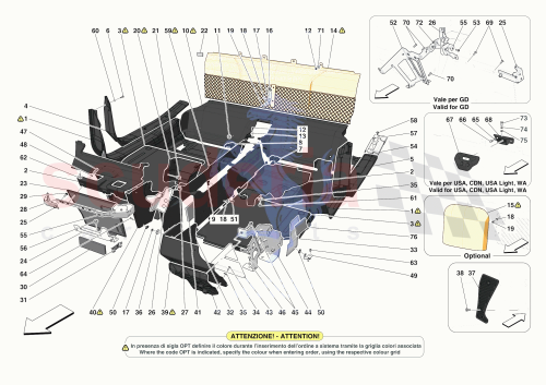 Part Diagram for Ferrari 070007782