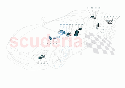 Part Diagram for Ferrari 898086