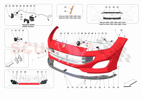 Part Diagram for Ferrari 70006374