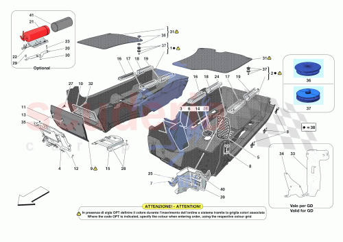 Part Diagram for Ferrari 070007896