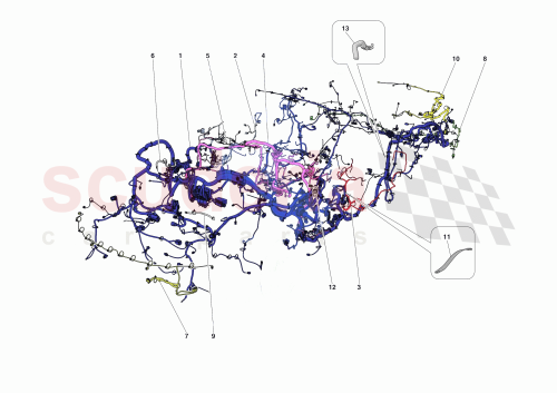 Part Diagram for Ferrari 870005