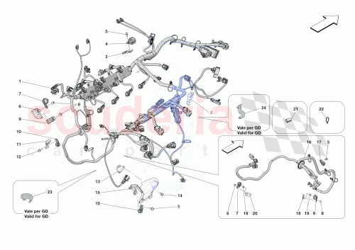 Part Diagram for Ferrari 340740