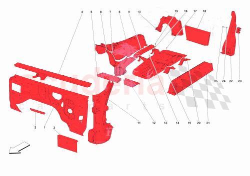 Part Diagram for Ferrari 985338947