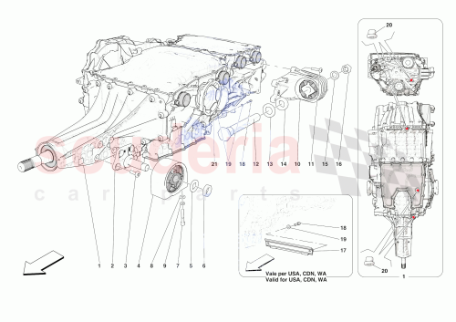 Part Diagram for Ferrari 811605