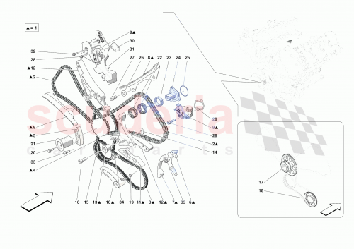 Part Diagram for Ferrari 805205