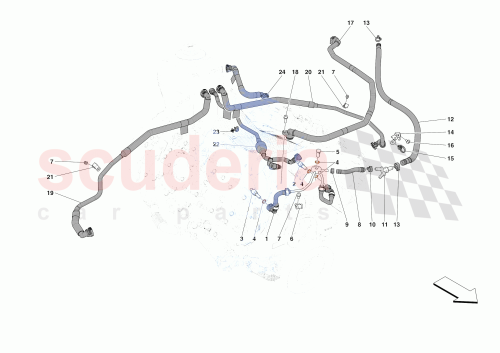 Part Diagram for Ferrari 918357