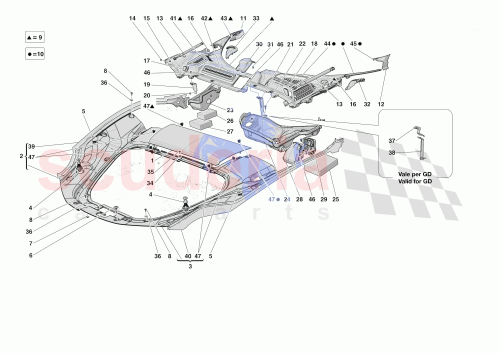 Part Diagram for Ferrari 970536